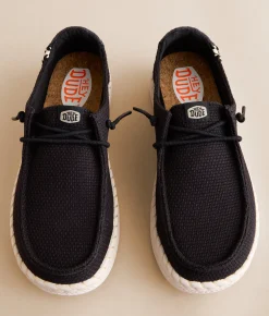 Shoes | HEYDUDE™ Wendy Espadrille Woven Shoe Black