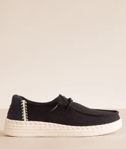 Shoes | HEYDUDE™ Wendy Espadrille Woven Shoe Black