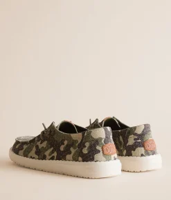 HEYDUDE™ Wendy Essential Camo Shoe Olive Camo Multi Best