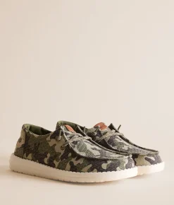 HEYDUDE™ Wendy Essential Camo Shoe Olive Camo Multi Best