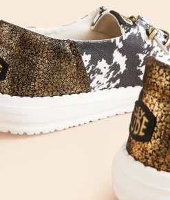 Shoes | HEYDUDE™ Wendy Funk Cow Girl Shoe Black White