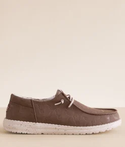 Shoes | HEYDUDE™ Wendy Funk Deboss Skullz Shoe Brown