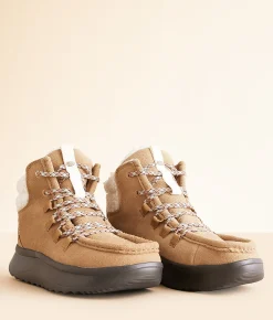 Shoes | HEYDUDE™ Wendy Peak Apres Suede Cozy Boot Chestnut Black