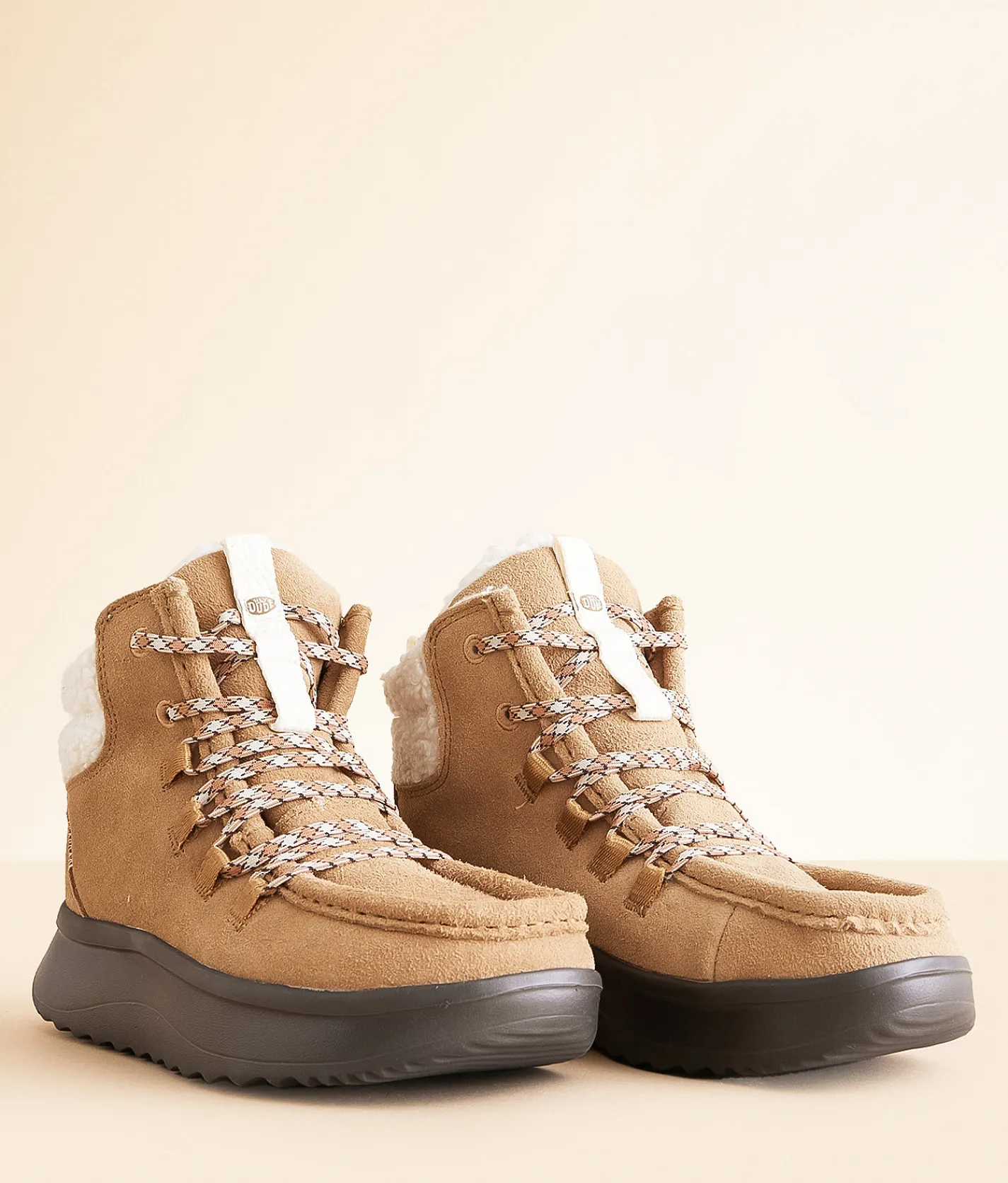 Shoes | HEYDUDE™ Wendy Peak Apres Suede Cozy Boot Chestnut Black