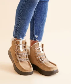 Shoes | HEYDUDE™ Wendy Peak Apres Suede Cozy Boot Chestnut Black
