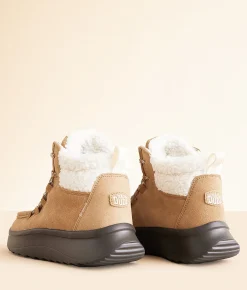 Shoes | HEYDUDE™ Wendy Peak Apres Suede Cozy Boot Chestnut Black