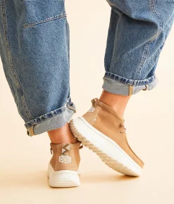 HEYDUDE™ Wendy Peak Hi Suede Shoe Chestnut Outlet