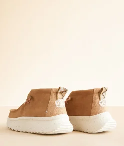 HEYDUDE™ Wendy Peak Hi Suede Shoe Chestnut Outlet