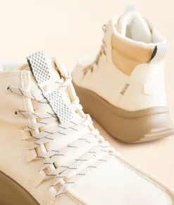 HEYDUDE™ Wendy Peak Twill Shoe Ivory Clearance