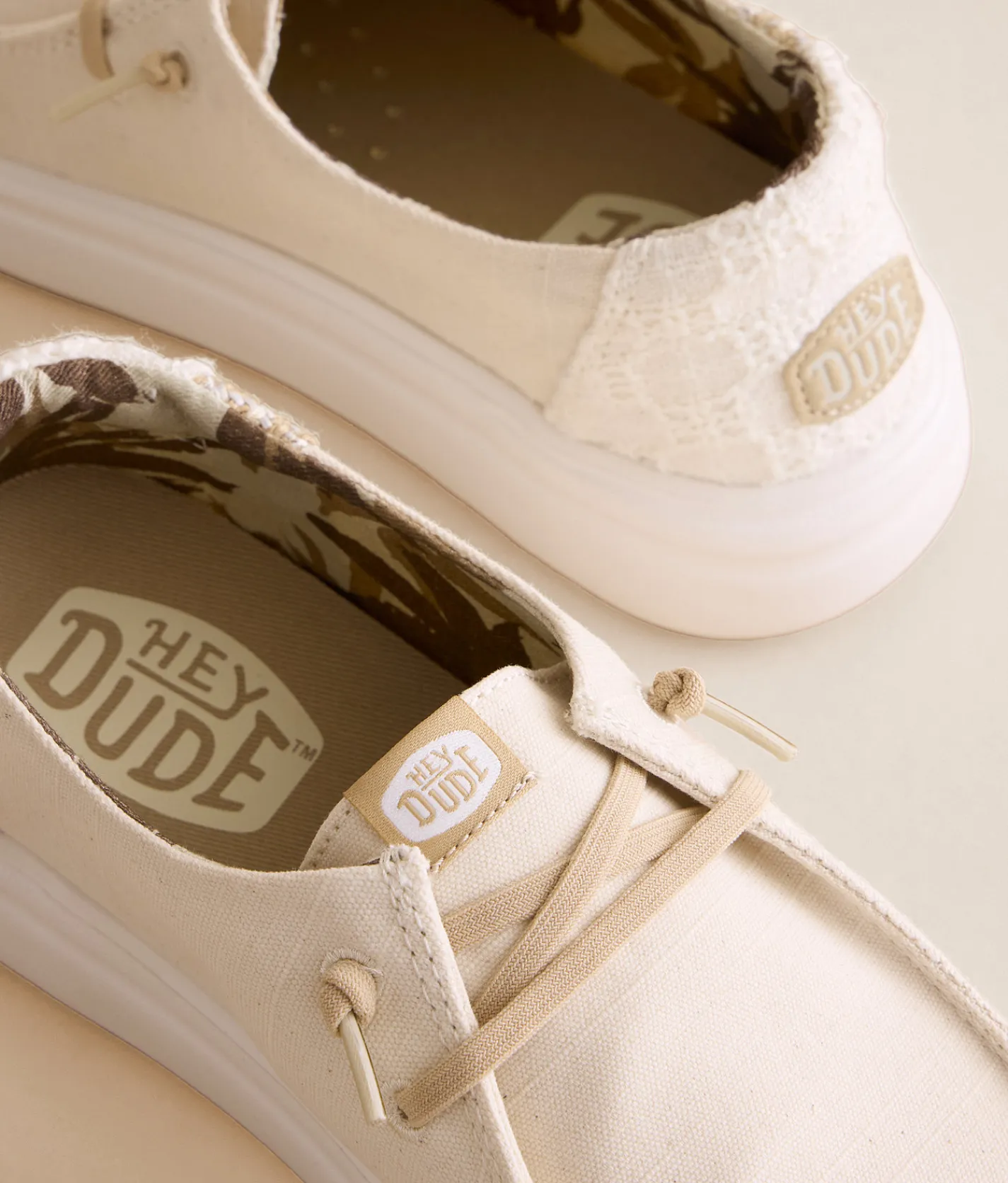 Shoes | HEYDUDE™ Wendy Rise Eyelet Shoe Off White