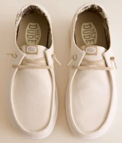 Shoes | HEYDUDE™ Wendy Rise Eyelet Shoe Off White
