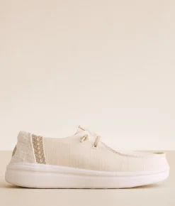 Shoes | HEYDUDE™ Wendy Rise Eyelet Shoe Off White