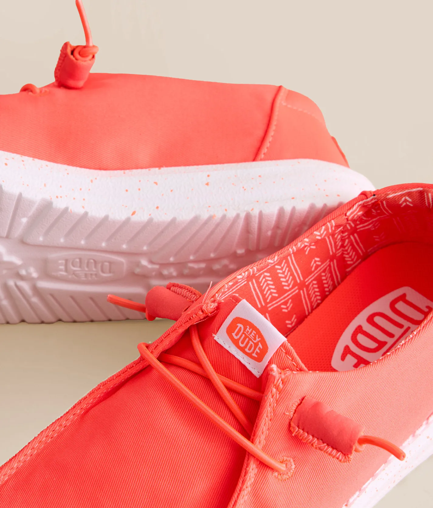 Shoes | HEYDUDE™ Wendy Stretch Canvas Shoe Fiery Coral