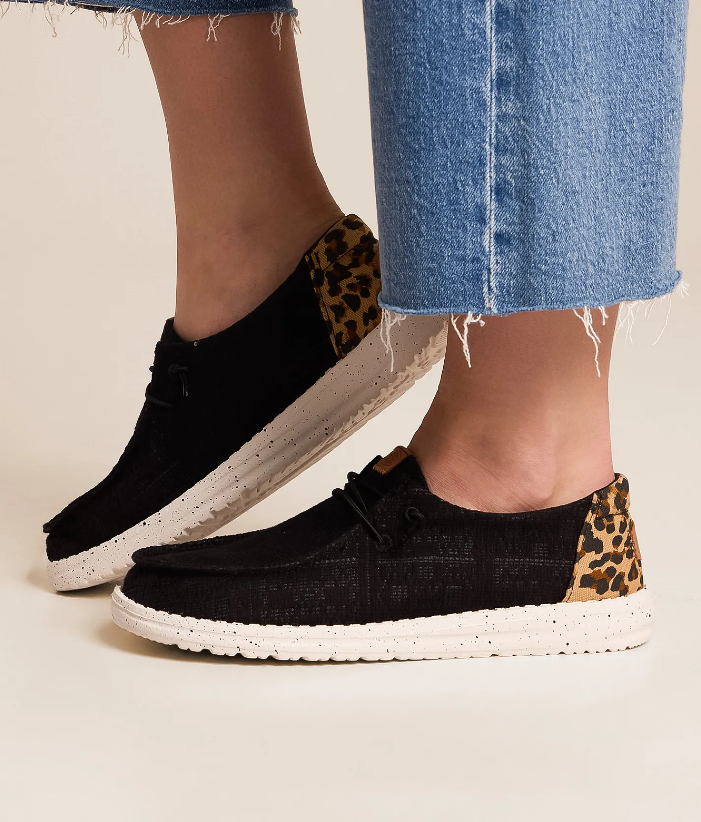 Shoes | HEYDUDE™ Wendy Wildcat Shoe Black Leopard
