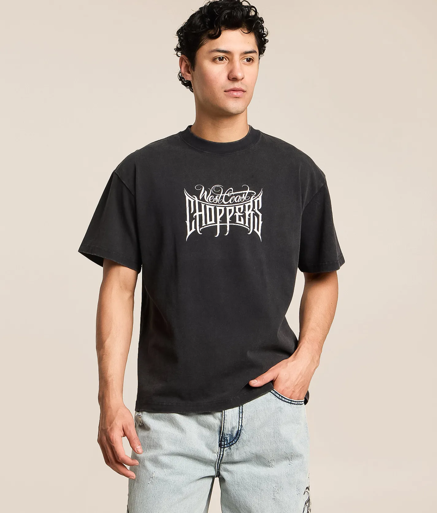 ID Supply Co. West Coast Choppers T-Shirt Washed Black Sale