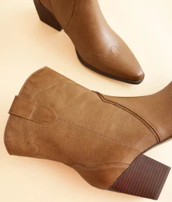 London Rag Western Ankle Boot Taupe Discount