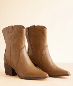 London Rag Western Ankle Boot Taupe Discount