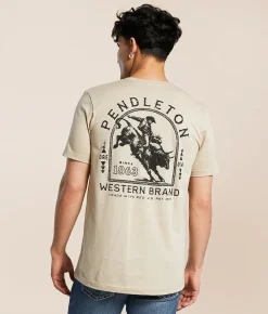 Pendleton Western Bull T-Shirt Tan New