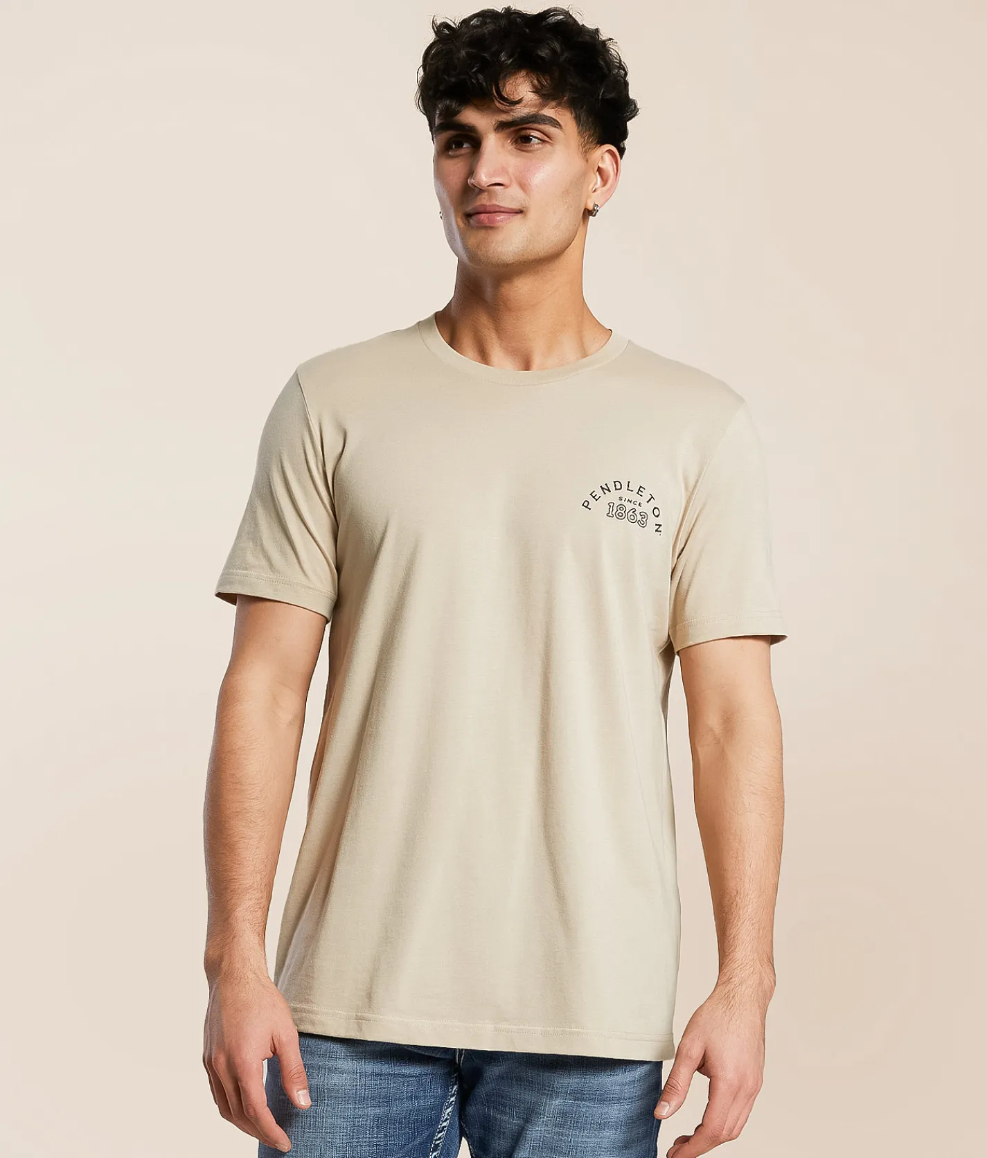 Pendleton Western Bull T-Shirt Tan New