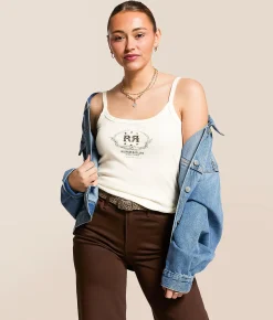 Rock Revival Western Crest Tank Top White Discount