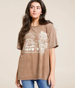 Tops | Wrangler® Western Diner Oversized T-Shirt Rawhide