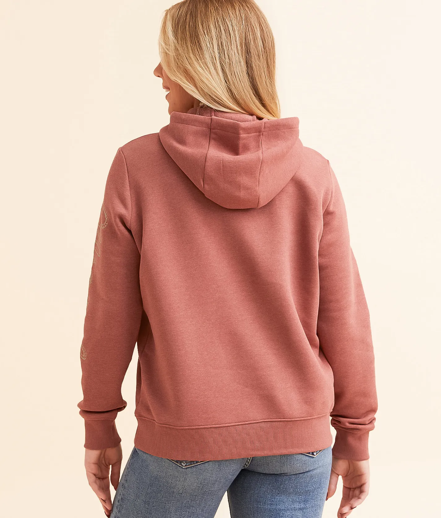 Wrangler® Western Hooded Sweatshirt Cowhide Sale