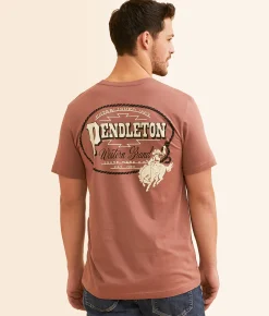 Graphic T-Shirts | Pendleton Western Lasso T-Shirt Chestnut