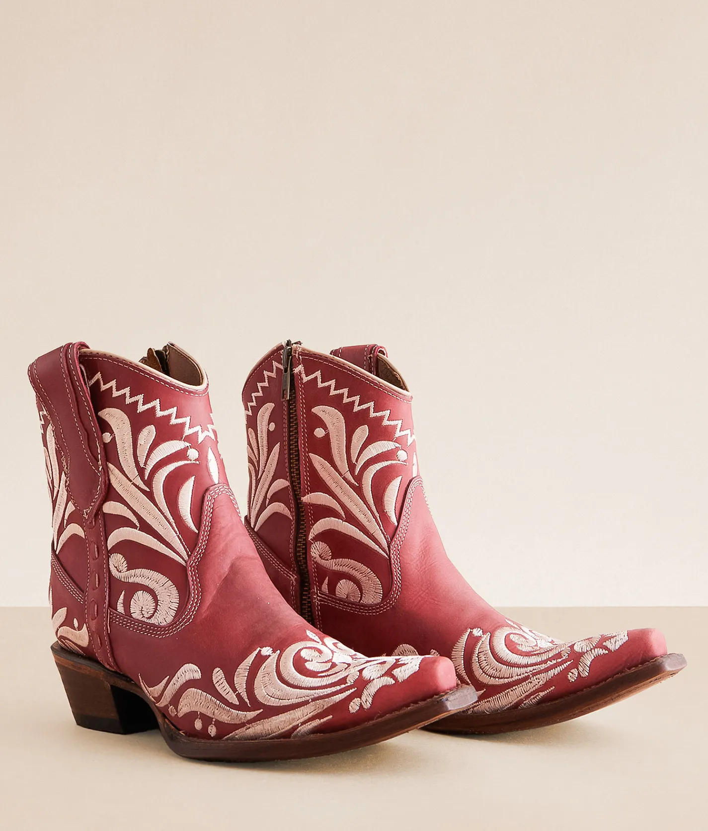 Circle G by Corral Western Leather Ankle Boot Red New