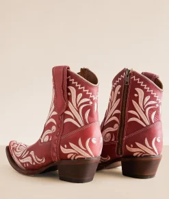 Circle G by Corral Western Leather Ankle Boot Red New
