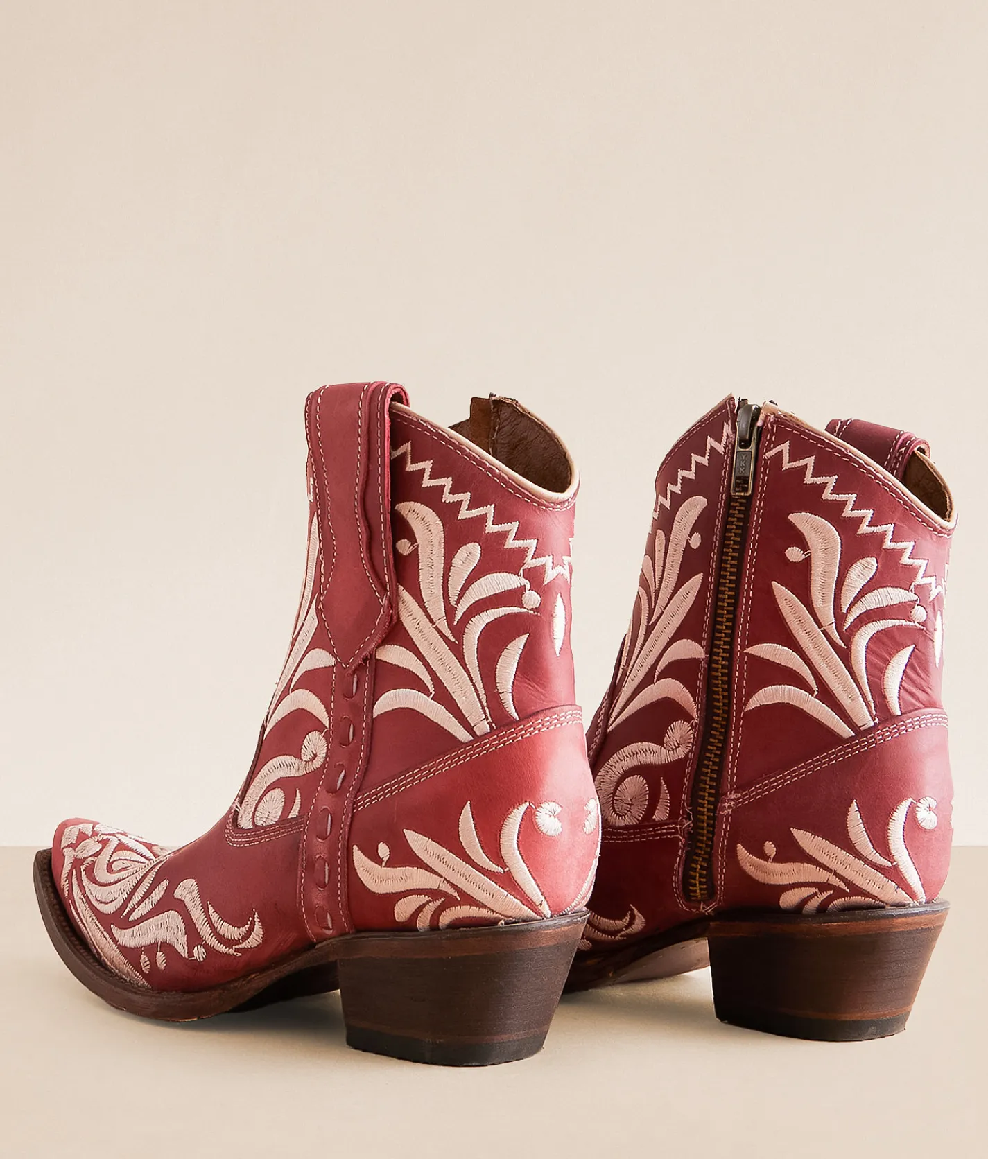 Circle G by Corral Western Leather Ankle Boot Red New