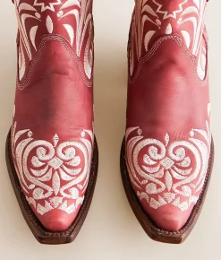 Circle G by Corral Western Leather Ankle Boot Red New