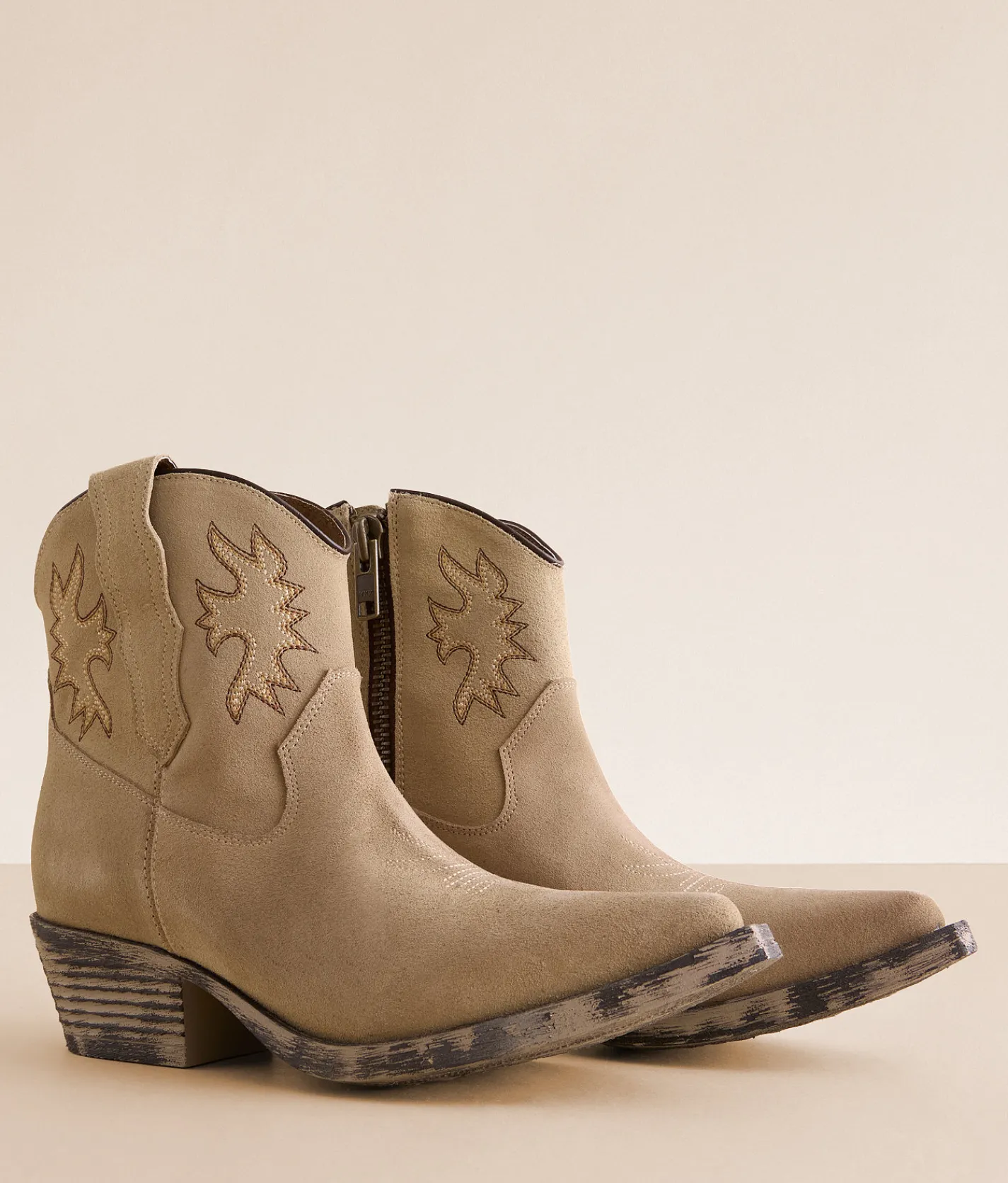 Circle G by Corral Western Leather Ankle Boot LD Taupe Outlet