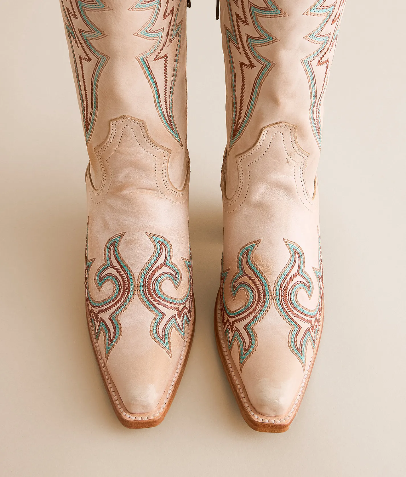 Circle G by Corral Western Leather Boot LD Bone Clearance