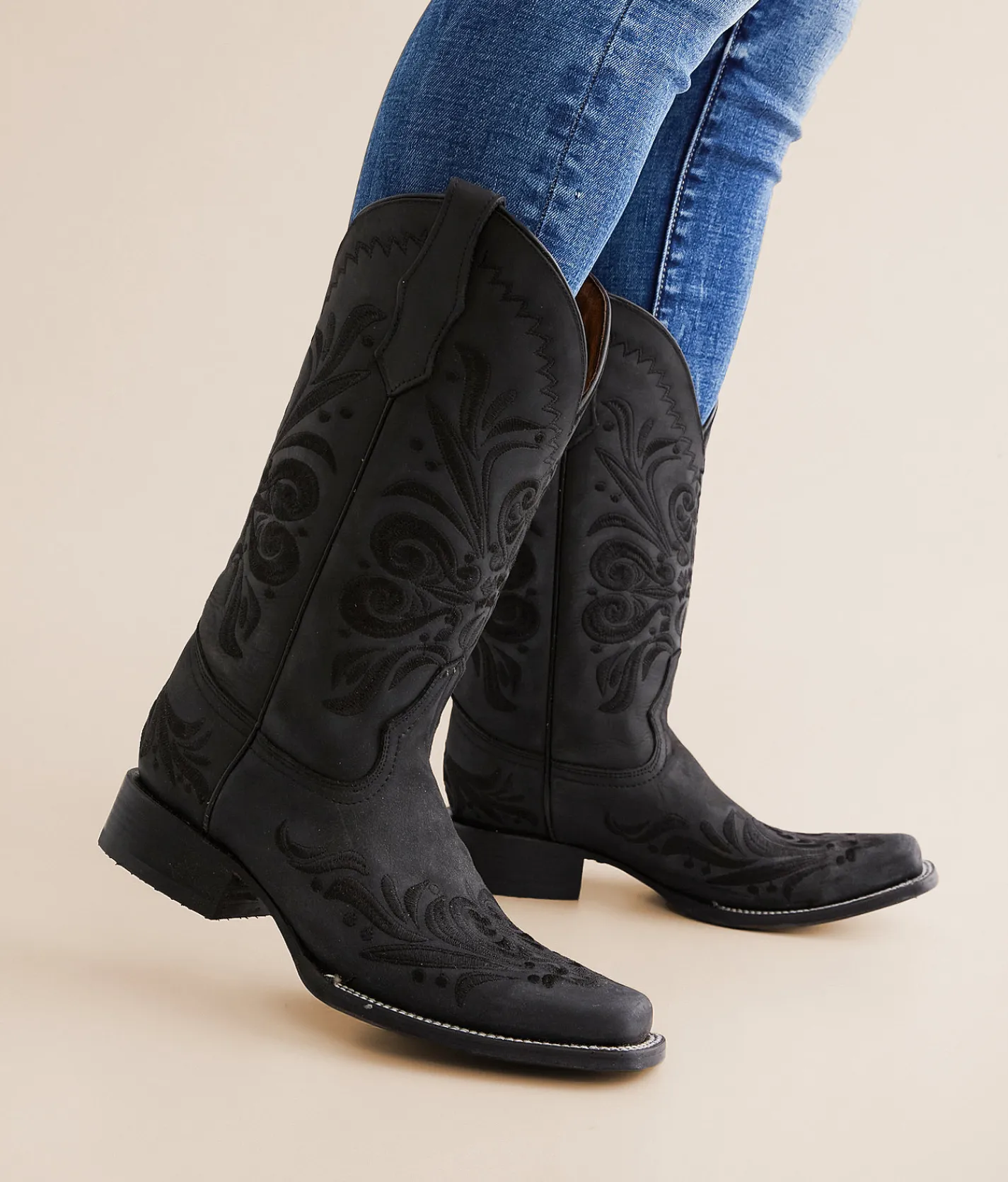 Circle G by Corral Western Leather Boot Black New
