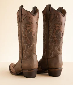 Shoes | Circle G by Corral Western Leather Boot Ld Chocolate Cognac