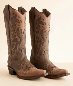 Shoes | Circle G by Corral Western Leather Boot Ld Chocolate Cognac