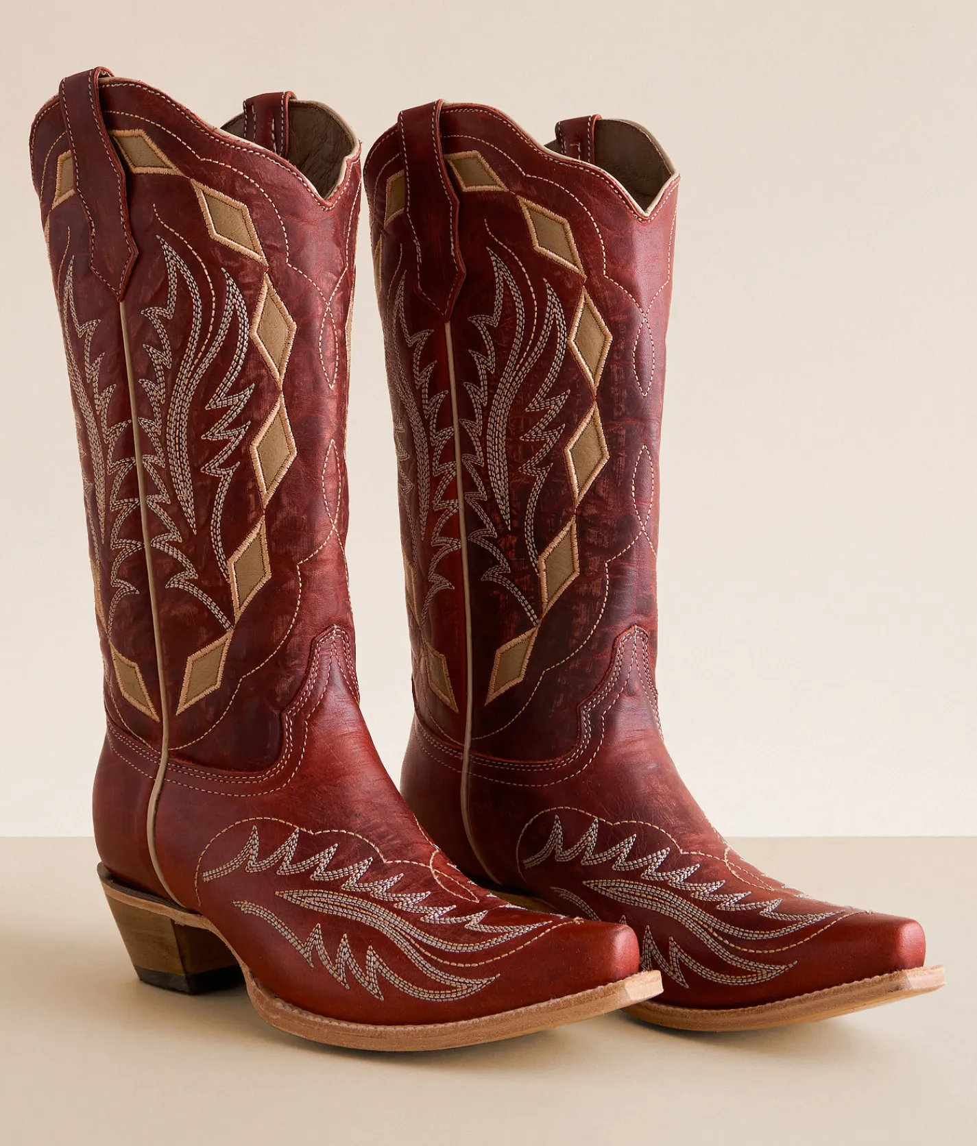 Circle G by Corral Western Leather Boot LD Red Sand Discount