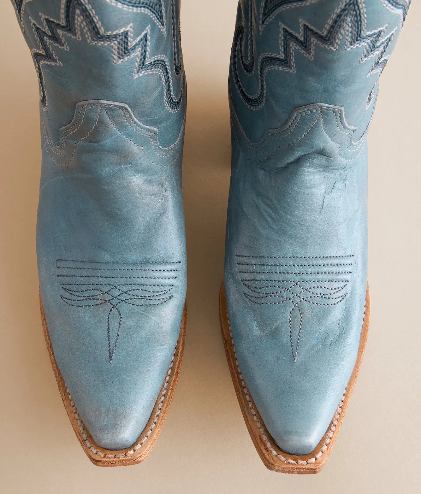 Shoes | Circle G by Corral Western Leather Boot LD Blue Embroidery