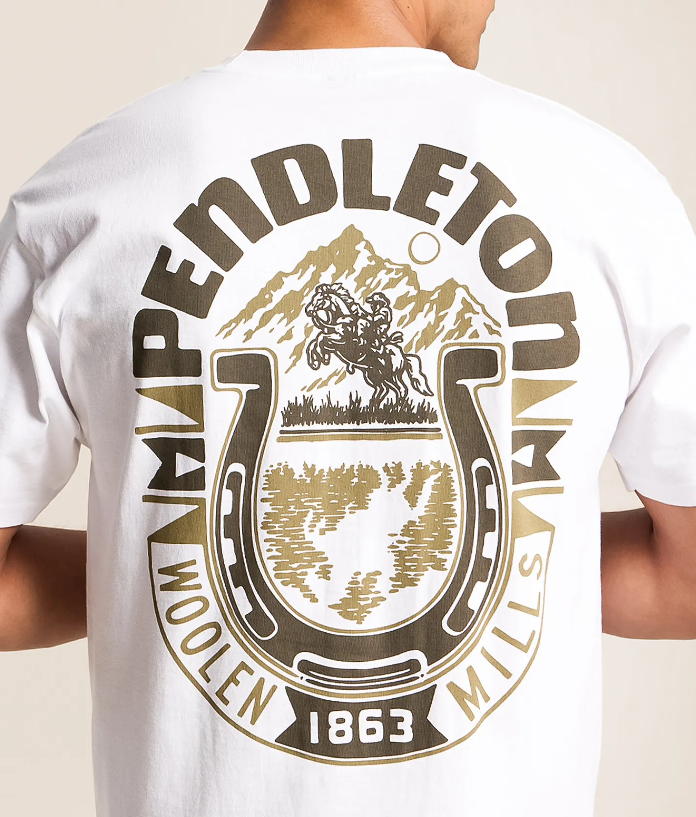 Tops|Graphic T-Shirts | Pendleton Western Luck T-Shirt White