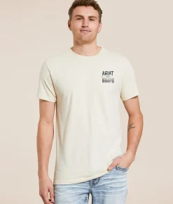 Graphic T-Shirts | Ariat Western Mountain Stamper T-Shirt Wood Ash