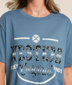Tops | Hooey Western OG T-Shirt Dark Denim