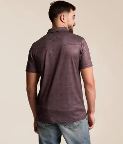 Tops | Gentry County Western Performance Polo Java