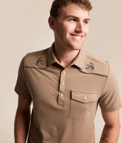 BURLEBO Western Performance Polo Mallards