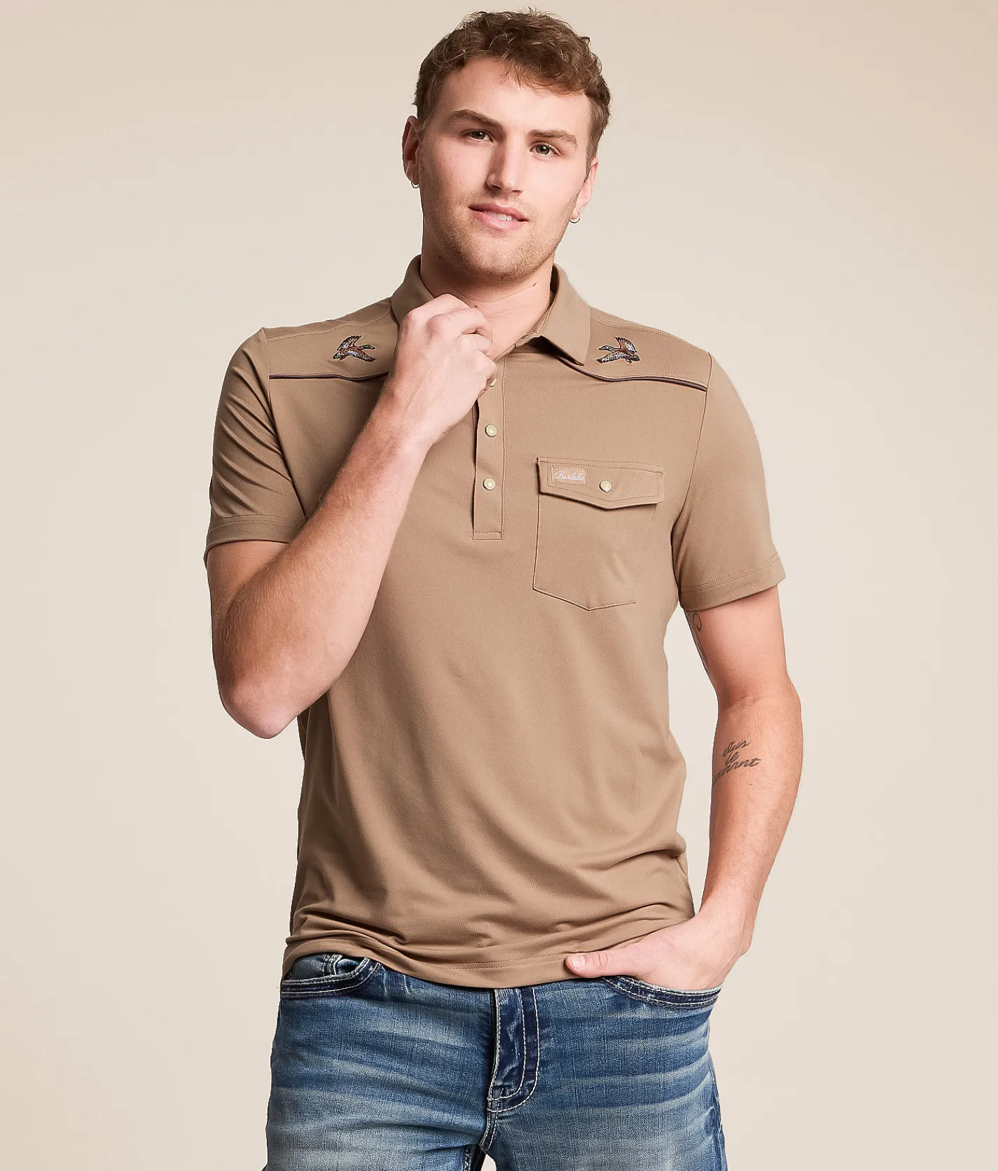 BURLEBO Western Performance Polo Mallards