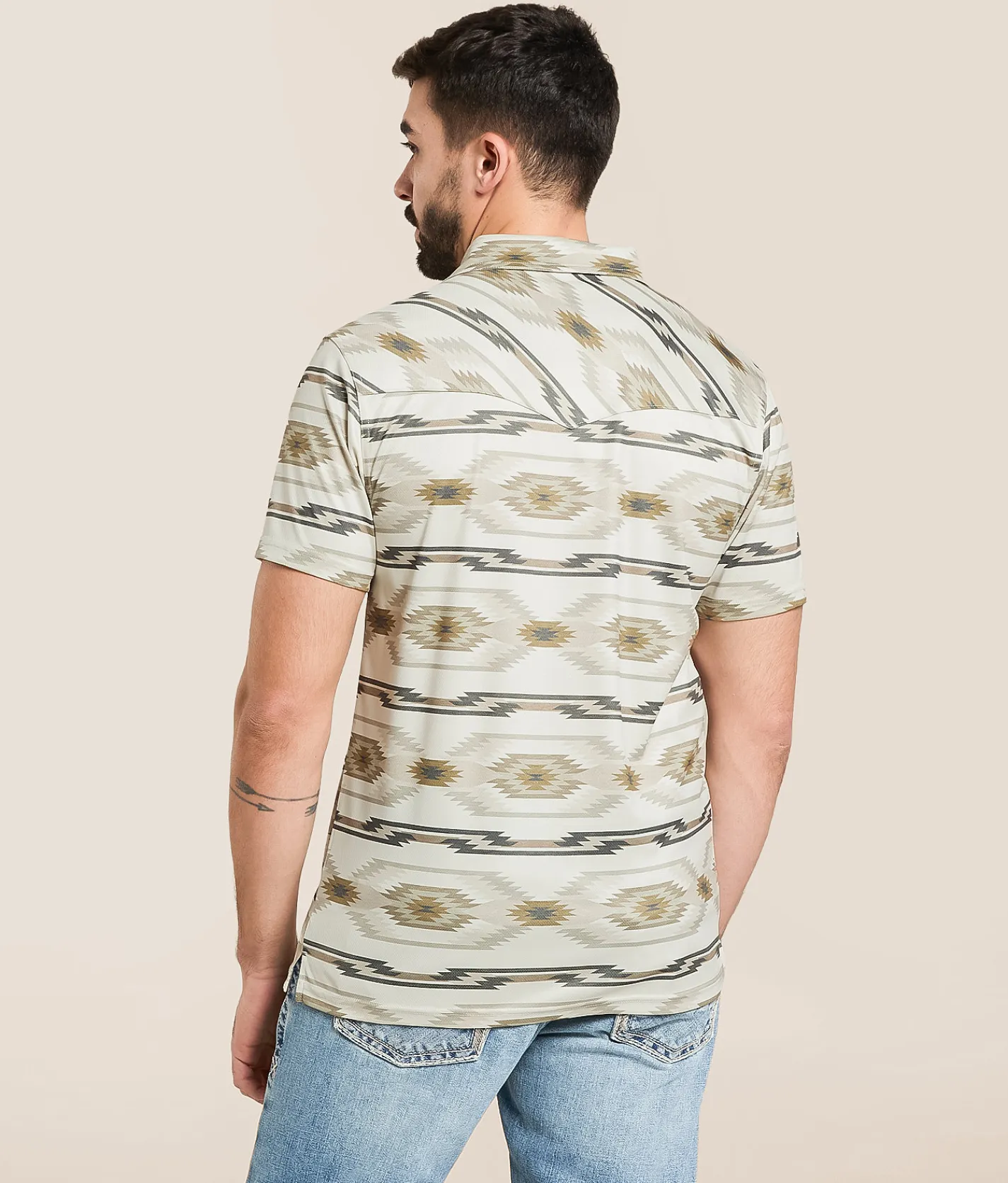Gentry County Western Performance Polo Tan Sale