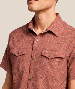 Gentry County Western Performance Stretch Shirt Apple Butter Black Outlet