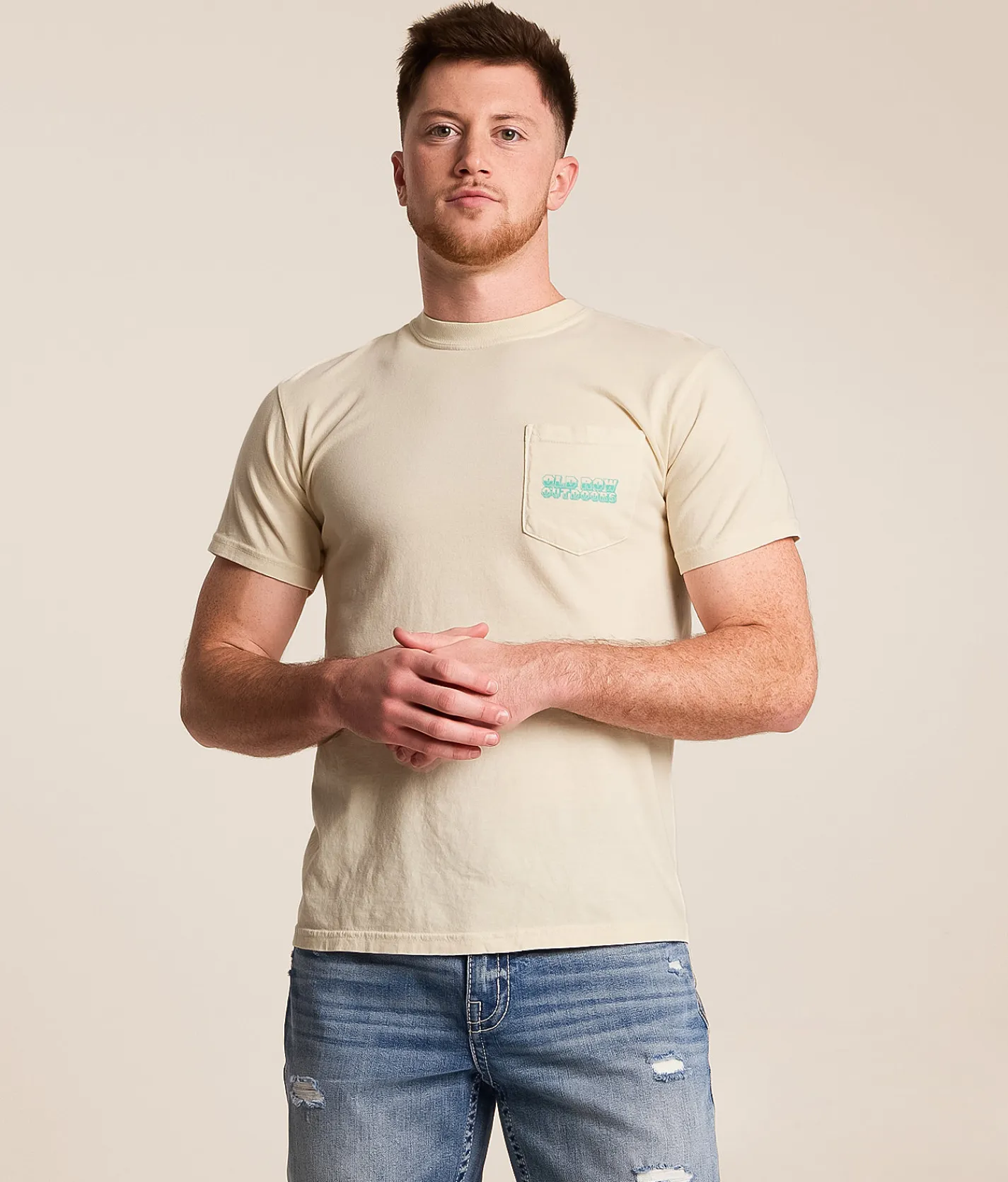 Tops | Old Row Western Scene T-Shirt Ivory