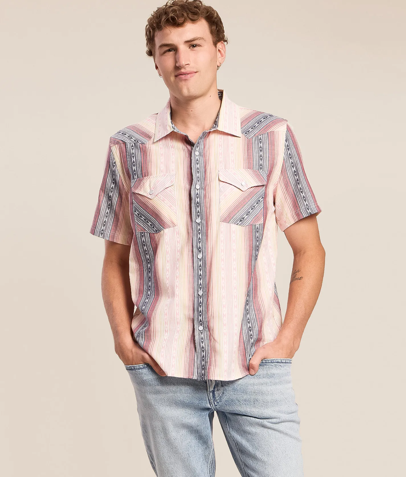 Panhandle Slim Western Shirt Multi Stripe