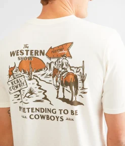 Sendero Provisions Co. Western Show T-Shirt Vintage White Clearance