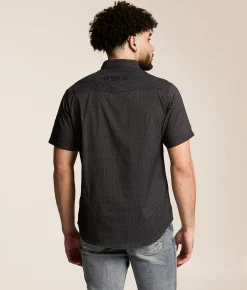 Gentry County Western Standard Shirt Black Red Online